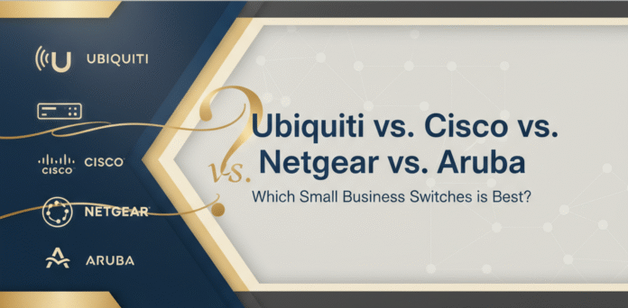 A professional banner in elegant navy blue and gold, featuring a large question mark with the title 