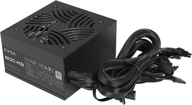 EVGA 600W 80 Plus Certified 100-W1-0600-K1 Power Supply, 600W