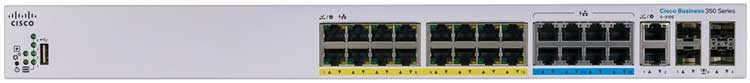 Cisco CBS350-24NGP-4X Switch with Gigabit Ports