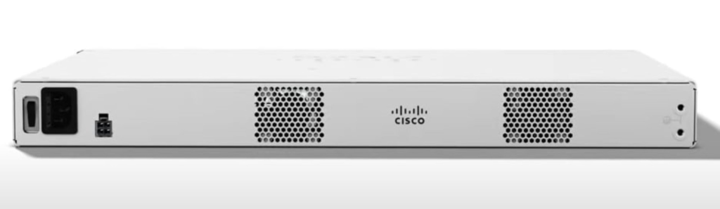 Close-up of Cisco C8200L-1N-4T interface