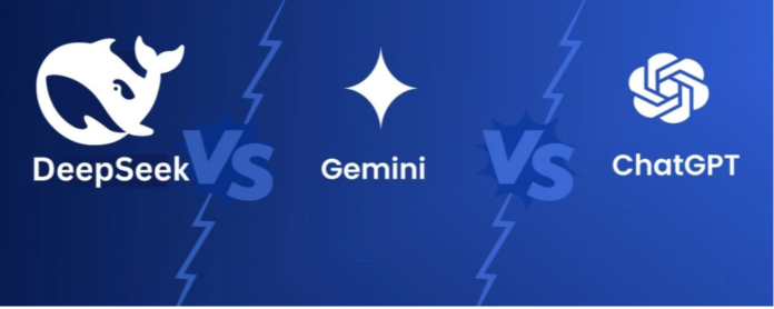 Comparison of AI tools: Gemini, ChatGPT, and DeepSeek