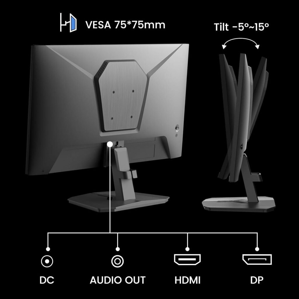 SANSUI 24-Inch 180Hz Gaming Monitor smooth refresh rate display