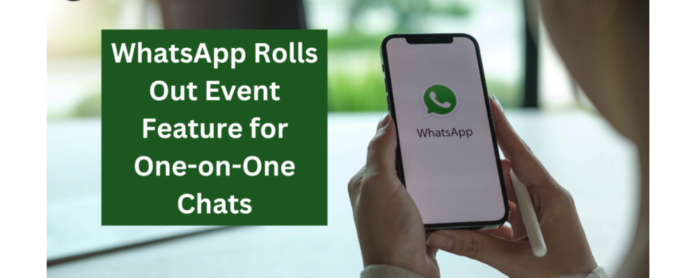 WhatsApp planning feature for scheduling events in one-on-one chats