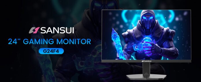 SANSUI 24 Inch Gaming Monitor 180Hz, DP 1.4 & HDMI 2.0 Ports IPS Panel High Refresh Rate Computer Monitor, Racing FPS RTS Modes, 1ms Response Time 110% sRGB (ES-G24F4, HDMI Cable Included)