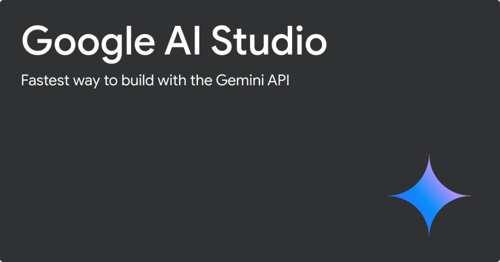 Google AI Studio dashboard with a demo of Gemini AI model.