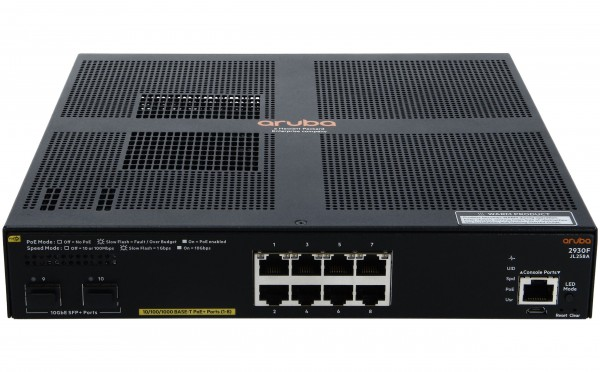 "Aruba Switch JL258A with advanced network security features"
