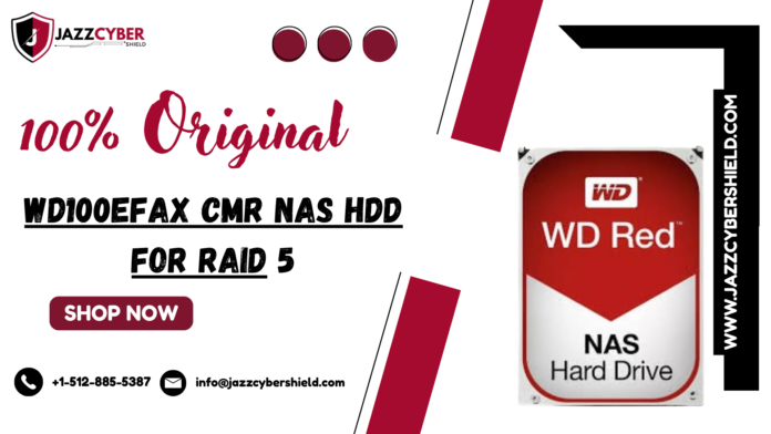 WD100EFAX – Best for Long-Term Storage & RAID Systems 10TB NAS drive installed in NAS bay
