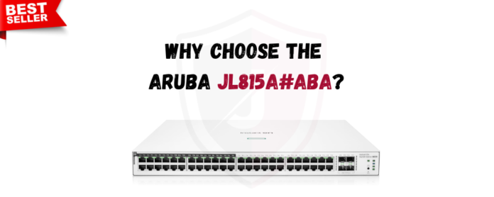 Aruba JL815A#ABA switch front view – smart managed and high-speed networking.