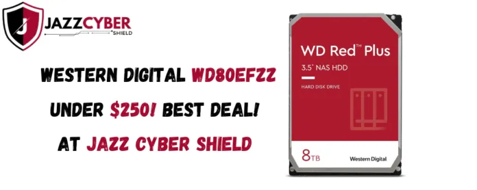 Western Digital WD80EFZZ 8TB hard drive close-up