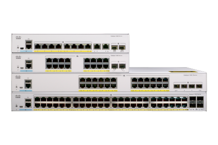 Cisco C1000-8P-2G-L network switch with Gigabit ports, perfect for business growth.