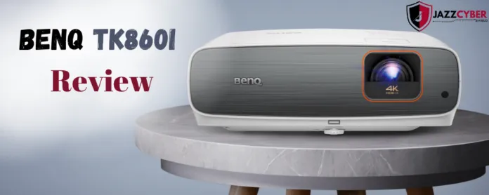 BenQ TK860i 4K HDR projector, vibrant movie scene.