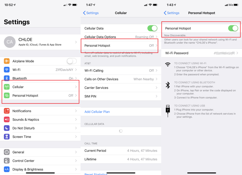 Smartphone hotspot for wireless internet without a router