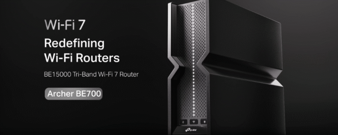 TP-Link Archer BE700 BE15000 WiFi 7 Router delivering fast connectivity and security.