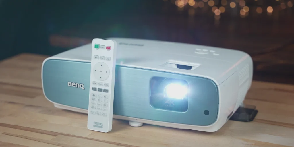 BenQ TK850 4K HDR Projector 3000 Lumens setup in living room

