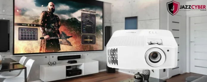 Optoma UHD50X True 4K UHD Projector front view with remote