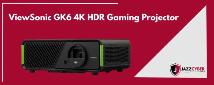 ViewSonic GK6: 4K HDR Gaming Projector for Home Theater front view