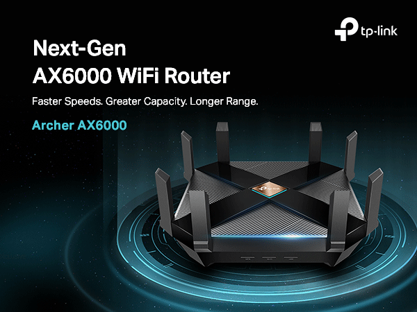 TP-Link AX6000 network, multiple device connection, reliable WiFi.