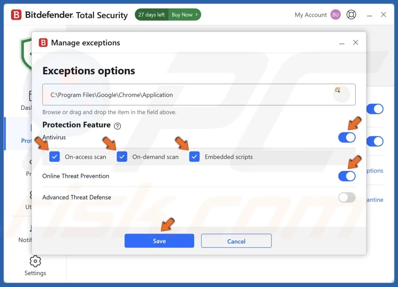 Mac system settings to allow Chrome through the firewall