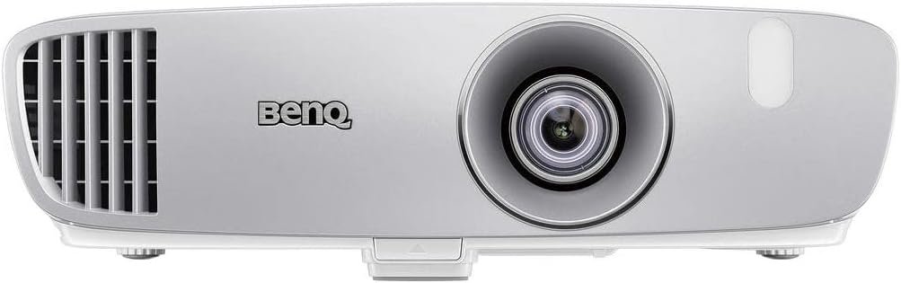 Close-up of the BenQ HT2050A projector on a table, showing its sleek design and lens.
Title: BenQ HT2050A Projector Design