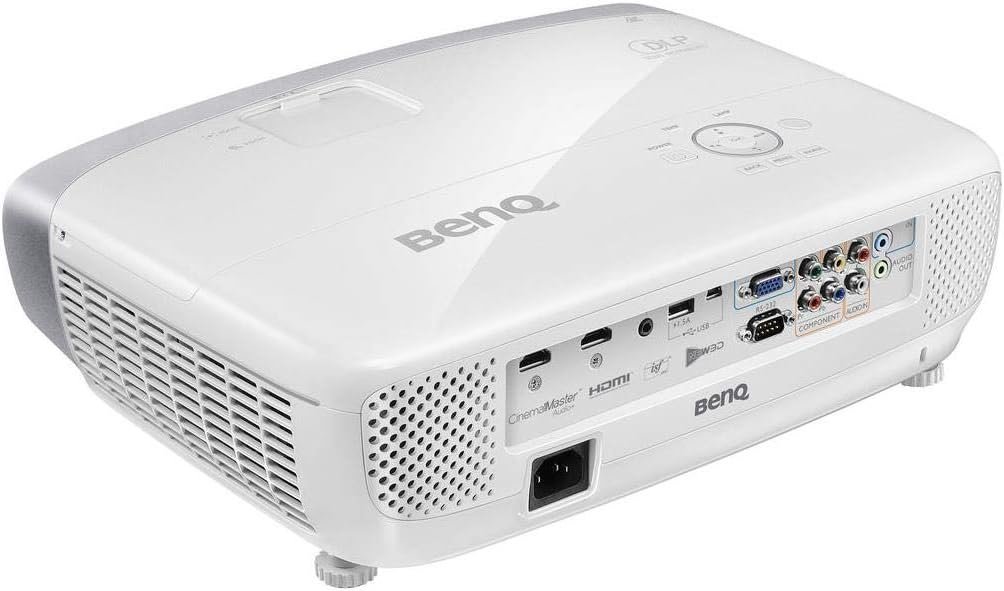 Outdoor movie night with the BenQ HT2050A projecting a film on a portable screen under the stars.