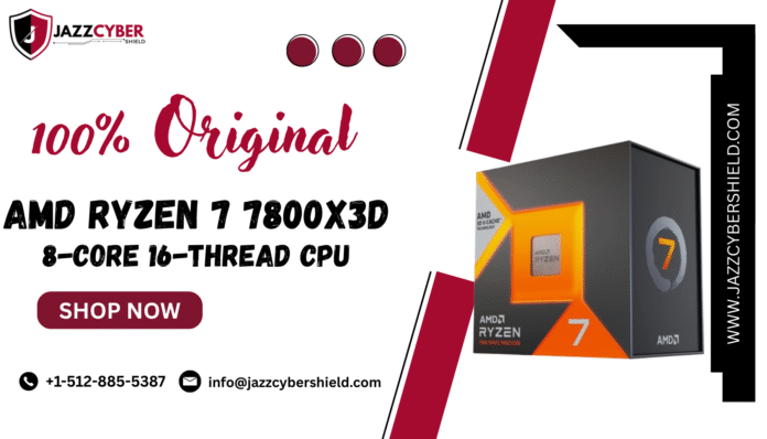 Image of an AMD Ryzen 7 7800X3D processor with a 