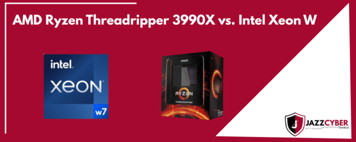 AMD Ryzen Threadripper 3990X vs Intel Xeon W 28-core performance comparison