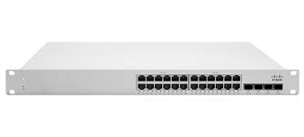 Cisco Meraki cloud dashboard showing real-time analytics and management for the MS250 switch.