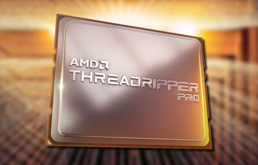 Image of a high-end workstation PC build featuring the Ryzen TR PRO 5995WX, emphasizing cooling solutions.