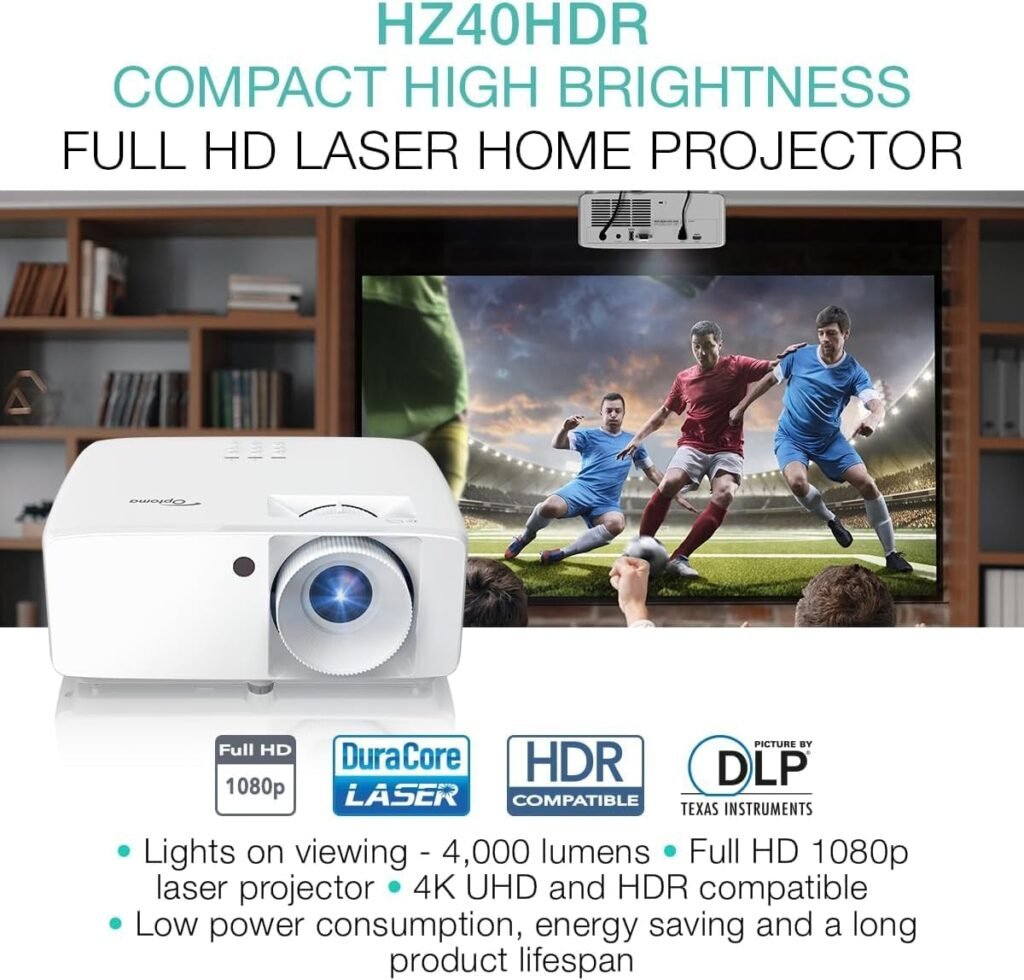 Bright laser projection with Optoma HZ40HDR for large venues