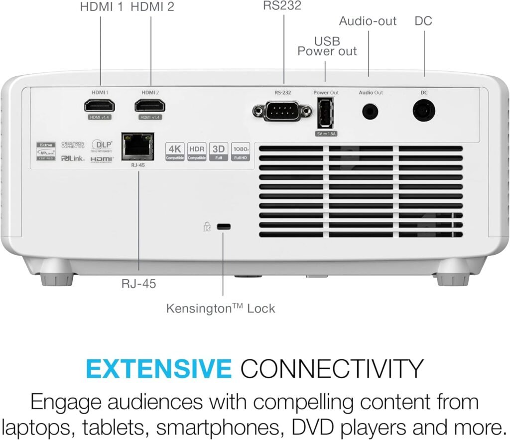 Front angle of Optoma GT2100HDR 4K Short Throw Projector