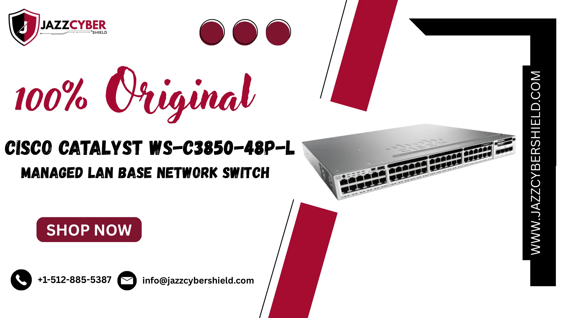 Cisco WS-C3850-48P-L 48-Port PoE+ Switch – Enterprise-Grade Network Hardware