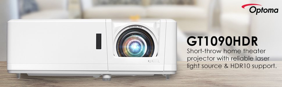 Compact room with Optoma GT1090HDR Laser Projector Advantages