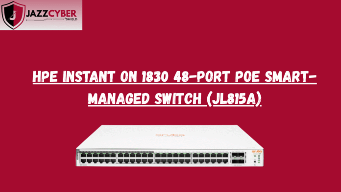 HPE Instant On JL815A for SMB network upgrades – 48-port PoE switch front view