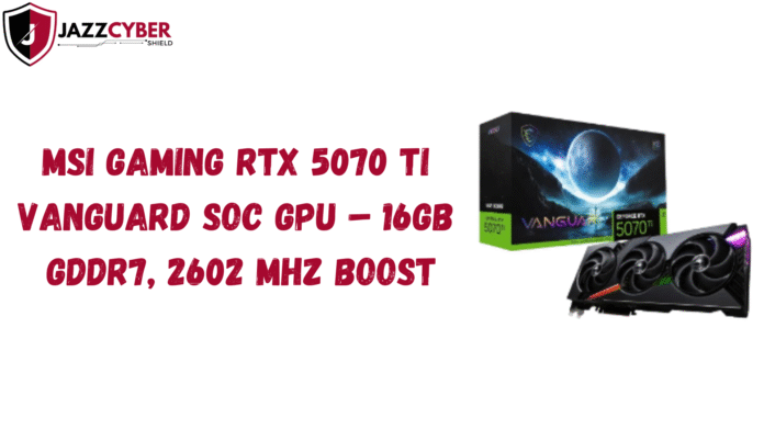 MSI RTX 5070 Ti Vanguard SOC GPU front view