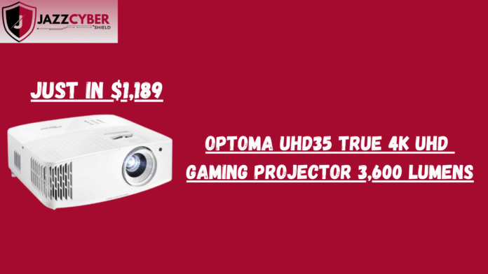 Optoma UHD35 Future-Proof Gaming Projector for PS5 and Xbox