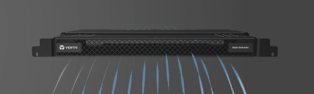 Temperature warning alert on a network switch indicating overheating issues