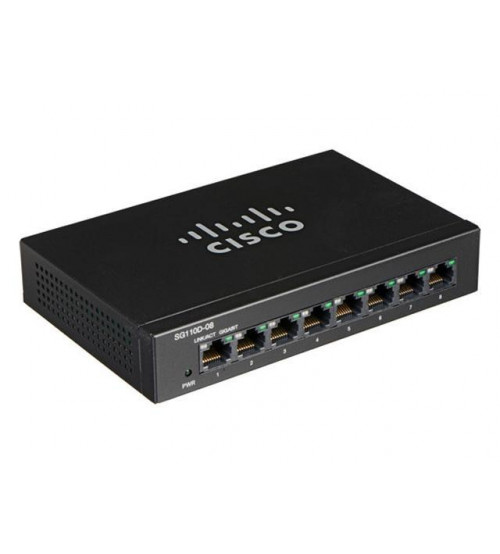 Compact 8-port Ethernet switch for small offices and home networks
