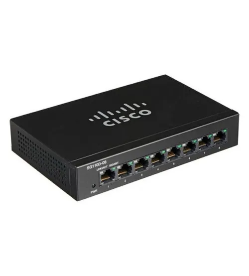Compact 8-port Ethernet switch for small offices and home networks