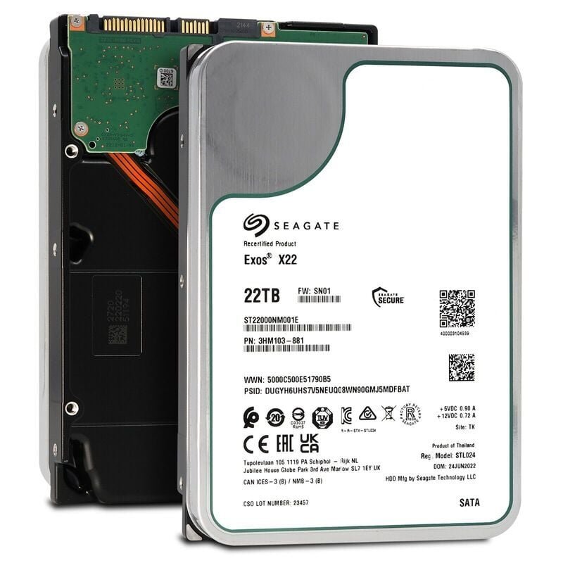 ST22000NM001E HDD ideal for enterprise NAS and RAID setups