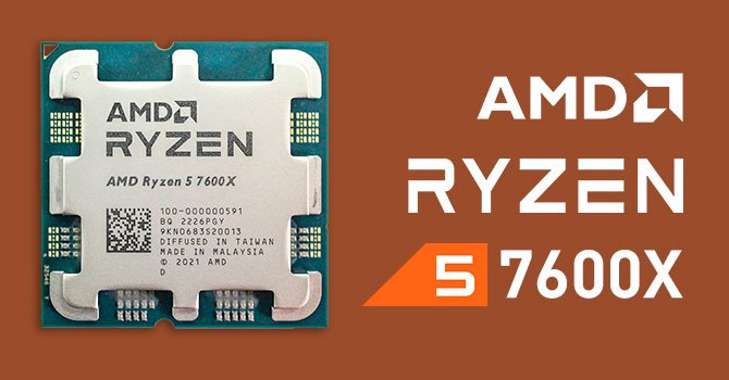AMD 7600X 6-Core Processor with Zen 4 Architecture