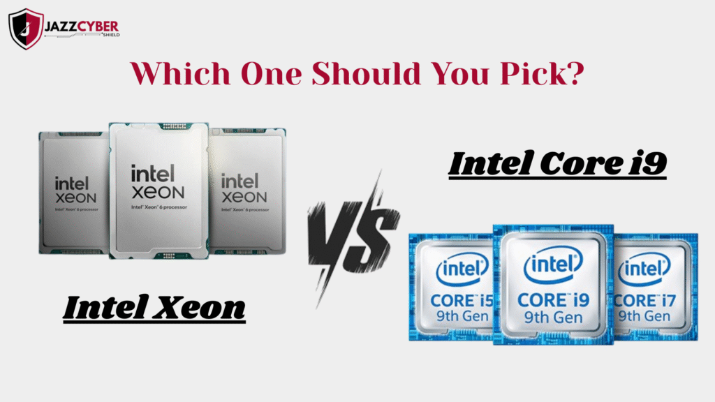 Intel Core i9 vs Intel Xeon processor comparison for gaming and workstation use.