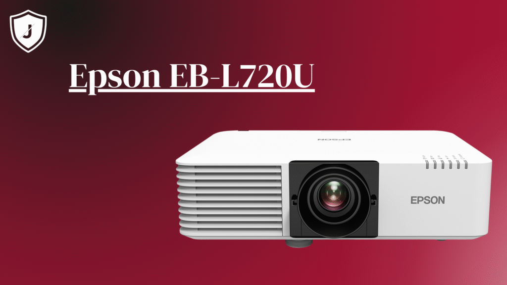 Epson EB-L720U laser projector showcasing superior brightness, clarity, and display quality for classrooms and businesses