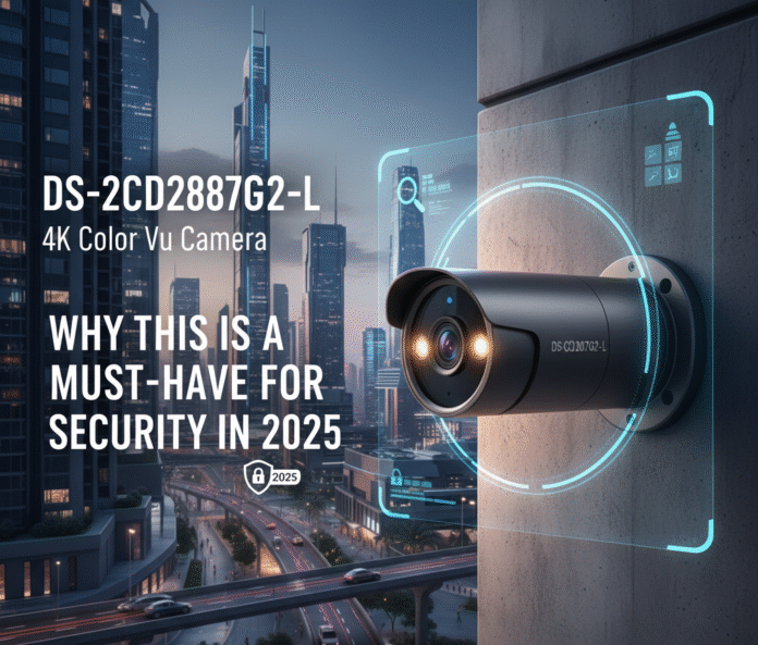 Hikvision DS-2CD2087G2-L 4K ColorVu camera providing 24/7 full-color security surveillance in 2025.