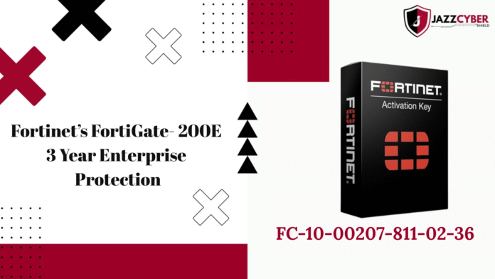 FortiGate-200E Enterprise Protection License FC-10-00207-811-02-36 firewall bundle