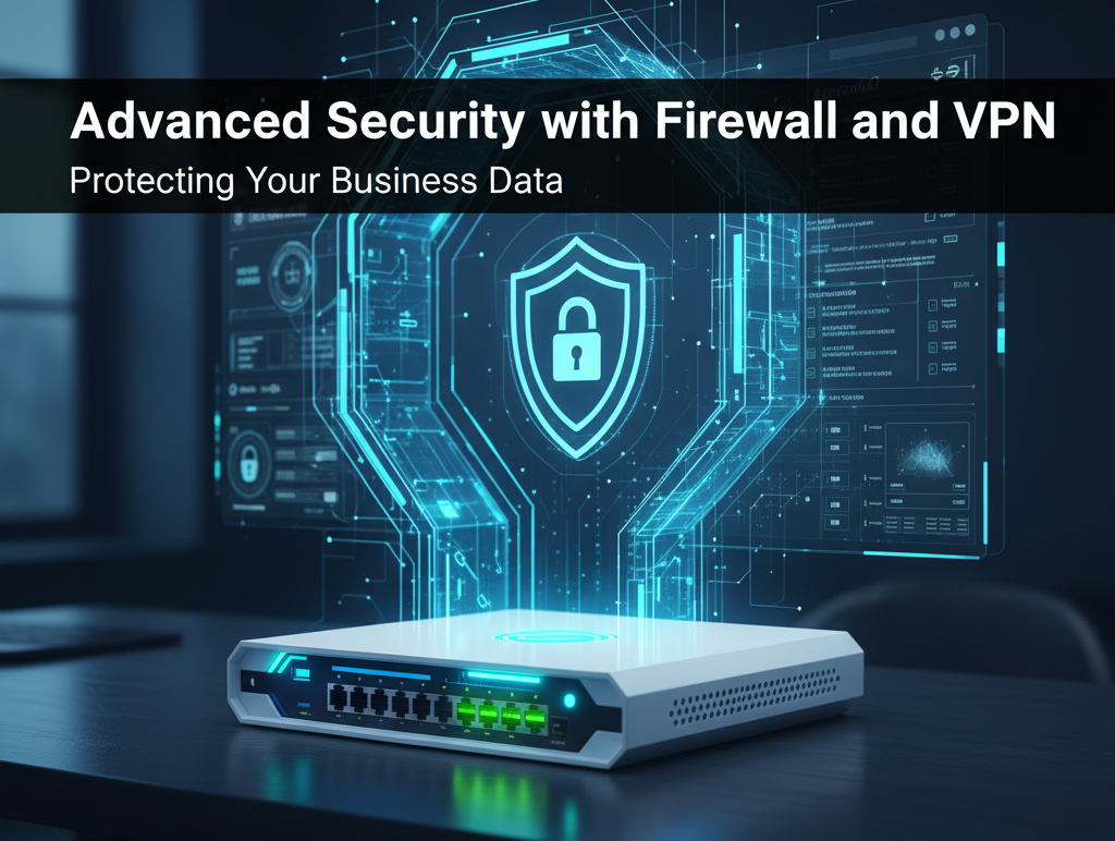 Meraki Go GX50HW-US router providing advanced security with built-in firewall and VPN for small business networks.