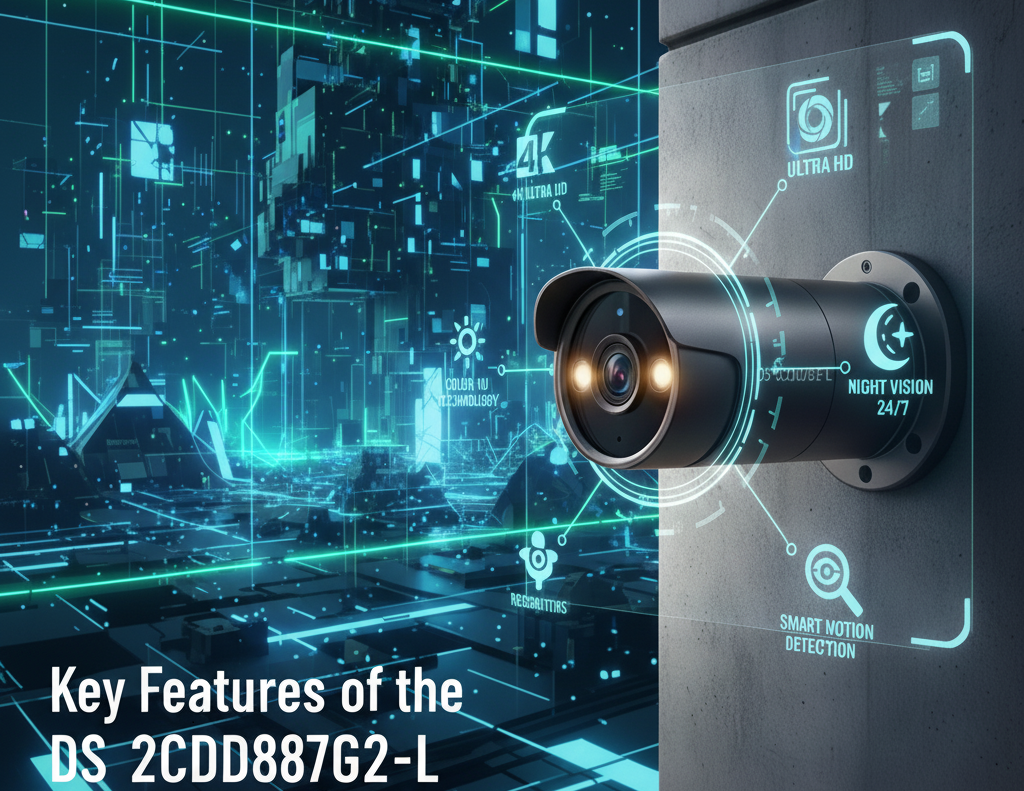 Hikvision DS-2CD2087G2-L camera showing advanced 4K ColorVu features for 2025 surveillance.