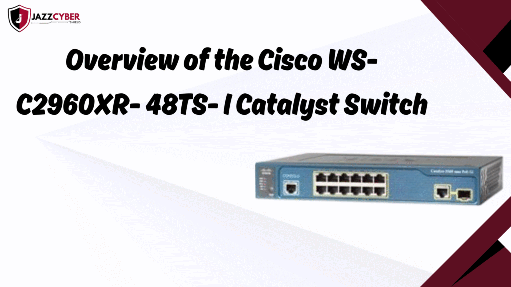 Front view of Cisco WS-C2960XR-48TS-I Catalyst 48 Gigabit Ethernet Lite Switch used for enterprise networking overview