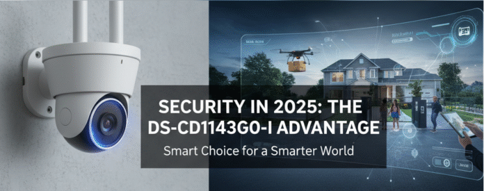 DS-2CD1143G0-I dome camera for smart security in 2025 with 4MP resolution, night vision, and durable vandal-proof design