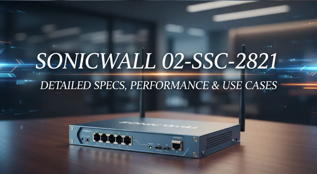 SonicWall 02-SSC-2821 TZ270 next generation firewall appliance on desk