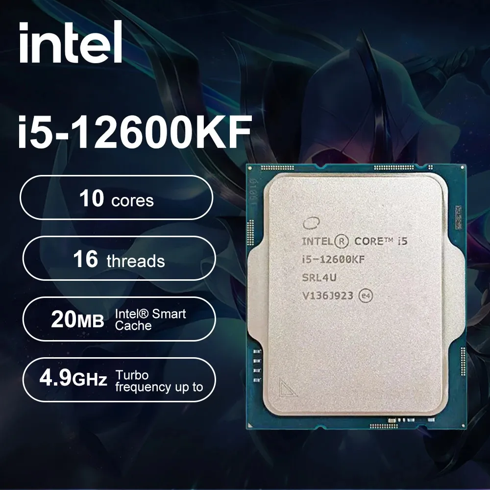 Intel Core i5-12600KF desktop processor with 10 cores and high clock speed